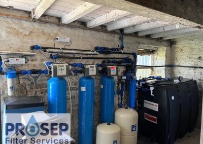 Iron Removal & pH correction system in slaithwaite, Yorkshire. Relocated to a more suitable location during barn renovation works